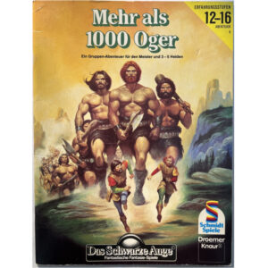 Mehr als 1000 Oger Abenteuer 009 DSA2 Das Schwarze Auge - Original von 1988 - Spielsteine noch original eingeheftet