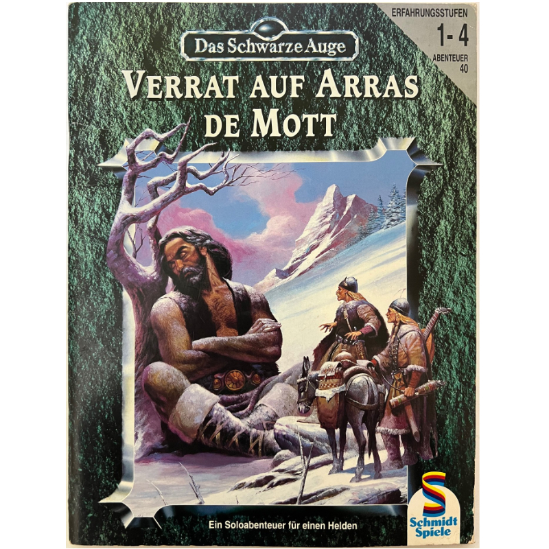 Verrat auf Arras de Mott Abenteuer 040 - Soloabenteuer Das Schwarze Auge Regelversion DSA3 - Original von 1992