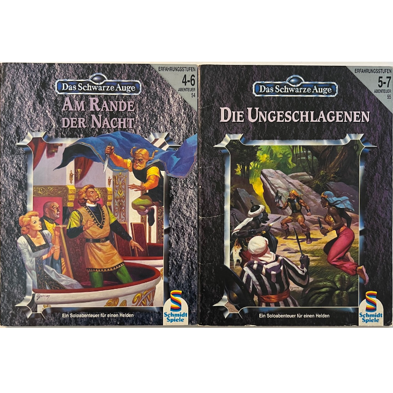 Am Rande der Nacht und Die Ungeschlagenen - Abenteuer 054 und 055 DSA3 Soloabenteuer - Borbaradkampagne