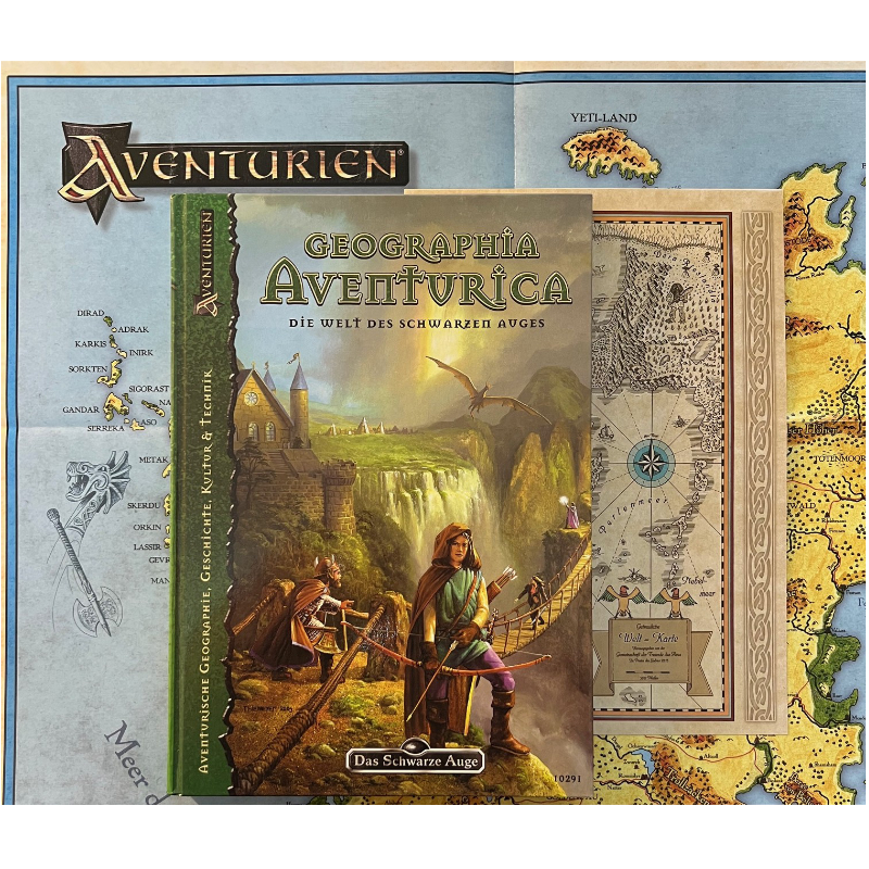 Geographia Aventurica - Die Welt des schwarzen Auges - Spielhilfe Aventurische Regionen Das Schwarze Auge Regelversion DSA4