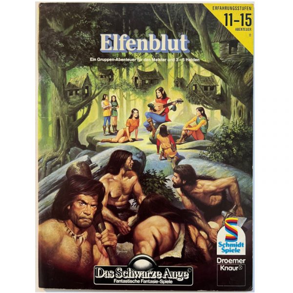 Elfenblut Abenteuer 011 Gruppenabenteuer Regelversion DSA2 Das Schwarze Auge - Original von 1988