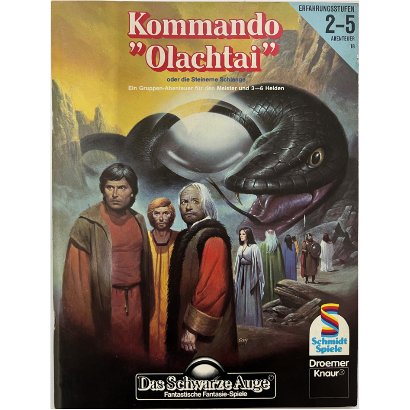 Kommando Olachtai Abenteuer 018 Gruppenabenteuer Das Schwarze Auge Regelversion DSA1 - Original von 1987