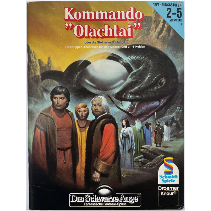 Kommando Olachtai Abenteuer 018 Gruppenabenteuer Das Schwarze Auge Regelversion DSA1 - Original von 1987