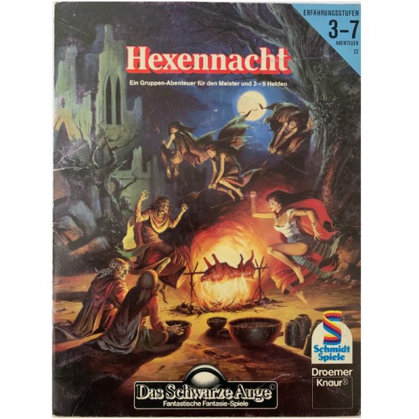 Hexennacht Abenteuer 022 DSA2 Gruppenabenteuer Das Schwarze Auge - Original von 1988