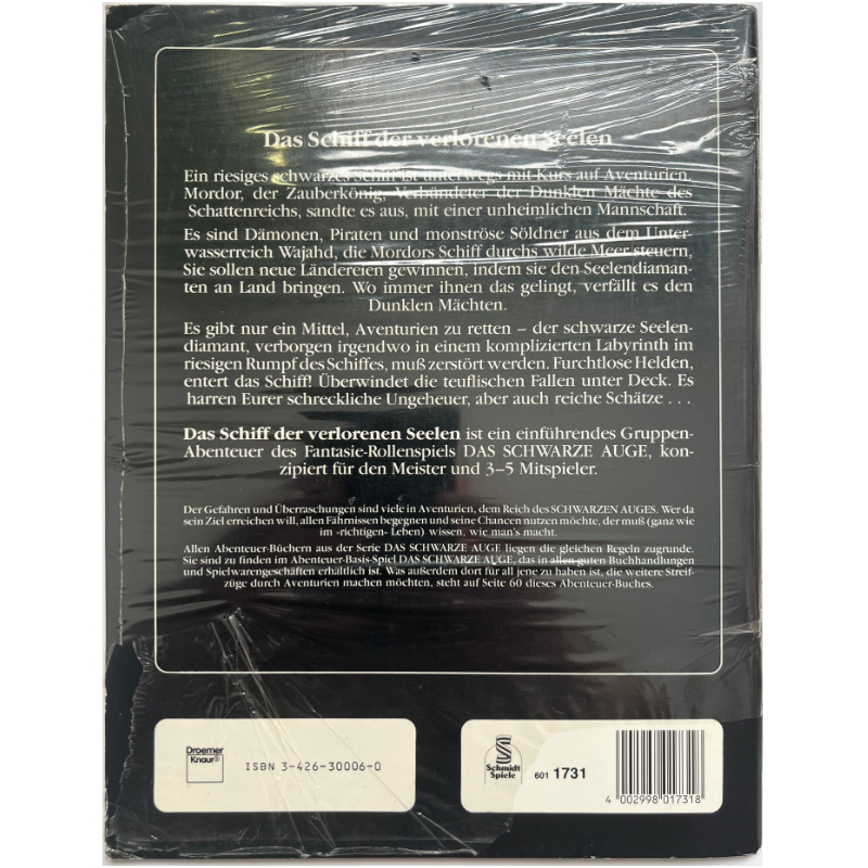 Das Schiff der verlorenen Seelen - Abenteuer 003 DSA1 Gruppenabenteuer Das Schwarze Auge Originalausgabe von 1984 – Bild 2