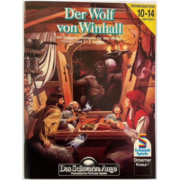 Der Wolf von Winhall Abenteuer 008 DSA2 Gruppenabenteuer Das Schwarze Auge - Original von 1988
