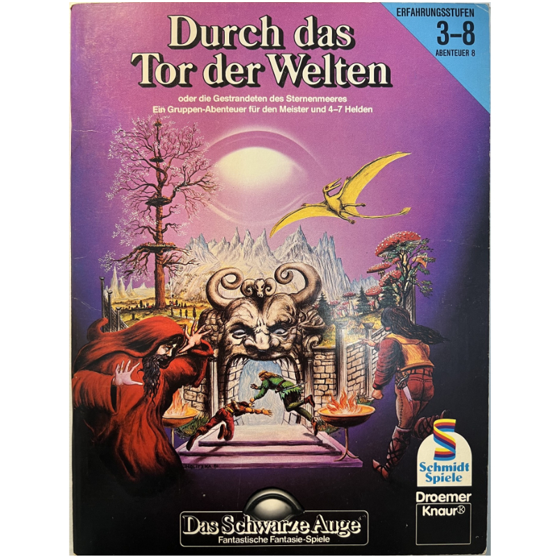 Durch das Tor der Welten Abenteuer 008 DSA1 Gruppenabenteuer Das Schwarze Auge - Originalausgabe 1984