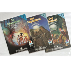 Im Spinnenwald - Der Purpurturm - Der Orkenhort - komplette Orklandtrilogie Das Schwarze Auge DSA Abenteuer 015 bis 017 - Erstausgabe von 1986
