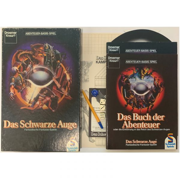 Abenteuer-Basis-Spiel Das Schwarze Auge Regelversion DSA1 - Grundregelwerk für Rollenspiel erste Regelversion von 1984 - Original und unzensiert