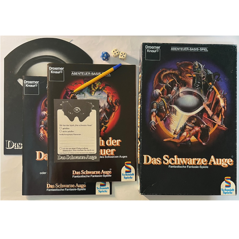Abenteuer-Basis-Spiel Das Schwarze Auge Regelversion DSA1 - Grundregelwerk für Rollenspiel erste Regelversion von 1984 - original und unzensiert