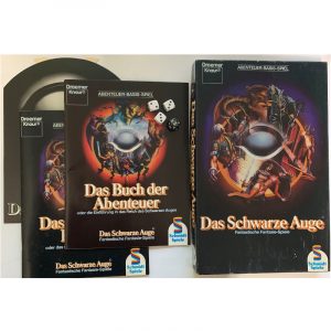 Abenteuer-Basis-Spiel Regelwerk Das Schwarze Auge - Regelversion DSA1 - Grundregelwerk für Rollenspiel zweite Version von 1984 - zensiert
