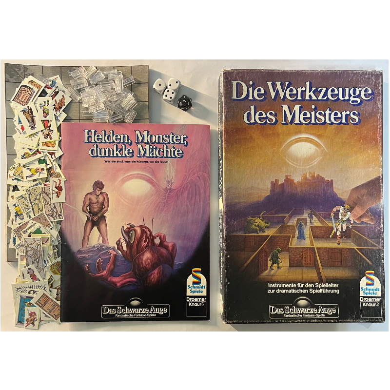 Die Werkzeuge des Meisters - Box für Das Schwarze Auge DSA1- Zweite Version von 1984