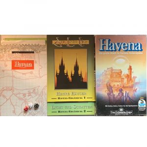 Das Schwarze Auge DSA Abenteuer-Basis-Spiel Regelversion DSA1 - Regionalbox Havena von 1985 und Ergänzungsbände