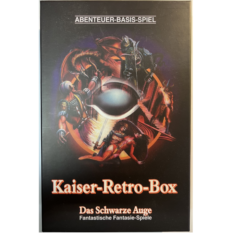 Kaiser-Retro-Box - Neuauflage Regelwerk und Abenteuer Das Schwarze Auge Regelversion DSA1 von 2018