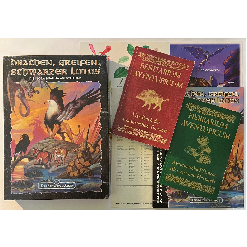 Drachen, Greifen, Schwarzer Lotos Das Schwarze Auge Spielhilfe Regelversion DSA3 FanPro-Version