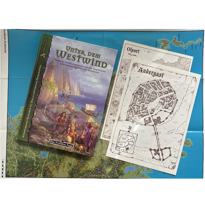Unter dem Westwind - Thorwal, Nostria, Andergast - Aventurische Regionen Band 2 - Regionalmodul Regelversion DSA4 Das Schwarze Auge