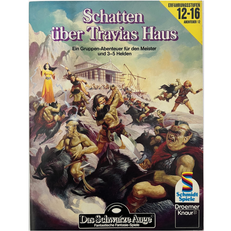 Schatten über Travias Haus Abenteuer 012 Gruppenabenteuer Das Schwarze Auge Regelversion DSA2 - Original von 1988
