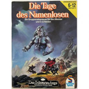 Die Tage des Namenlosen - Abenteuer 031 Gruppenabenteuer Das Schwarze Auge - Regelversion DSA3 - Original von 1992