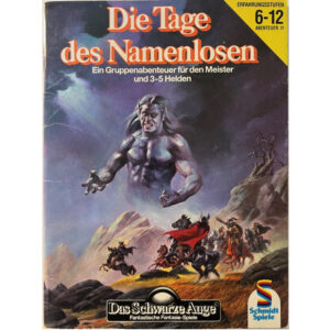 Die Tage des Namenlosen - Abenteuer 031 Gruppenabenteuer Das Schwarze Auge - Regelversion DSA3 - Original von 1992