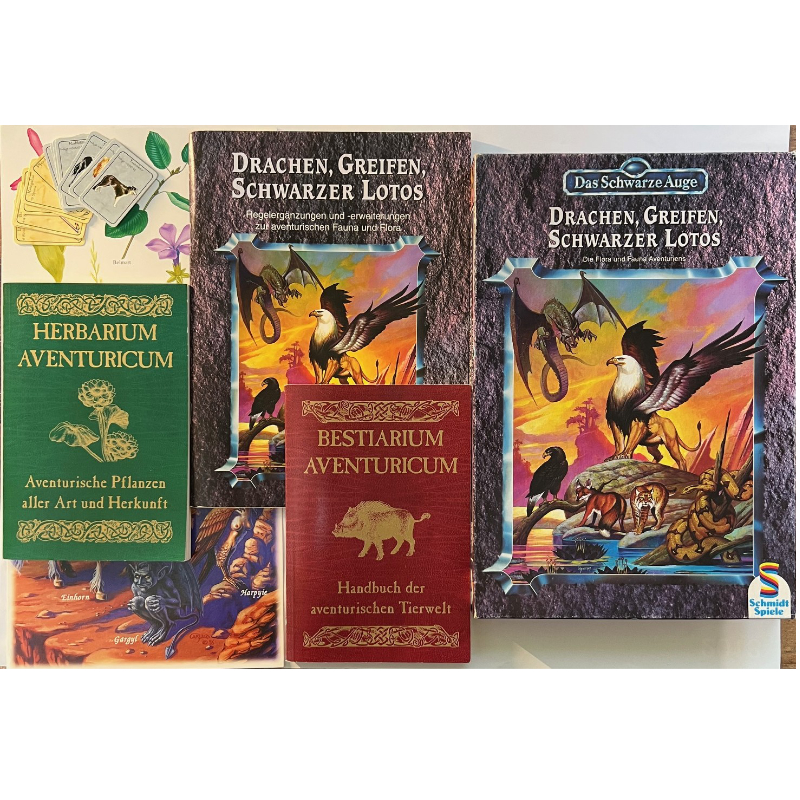 Drachen, Greifen, Schwarzer Lotos Das Schwarze Auge Spielhilfe Regelversion DSA3 Schmidt-Version