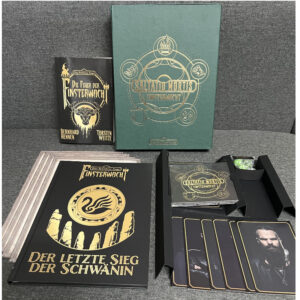 Saltatio Mortis - Finsterwacht limitierte Box - vergriffener Sammelschuber mit Abenteuer Das Schwarze Auge DSA5