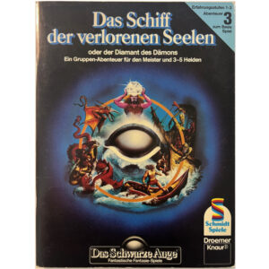 Das Schiff der verlorenen Seelen Abenteuer 003 DSA1 Gruppenabenteuer Das Schwarze Auge Originalausgabe von 1984 - 2. Auflage
