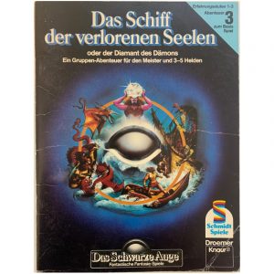 Das Schiff der verlorenen Seelen Abenteuer 003 DSA1 Gruppenabenteuer Das Schwarze Auge Originalausgabe von 1984 - 2. Auflage