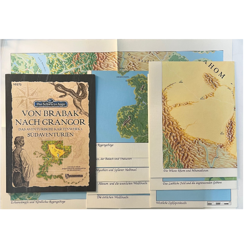 Von Brabak nach Grangor - Das Aventurische Kartenwerk 1 Südaventurien - Das Schwarze Auge Spielhilfe Regelversion DSA3