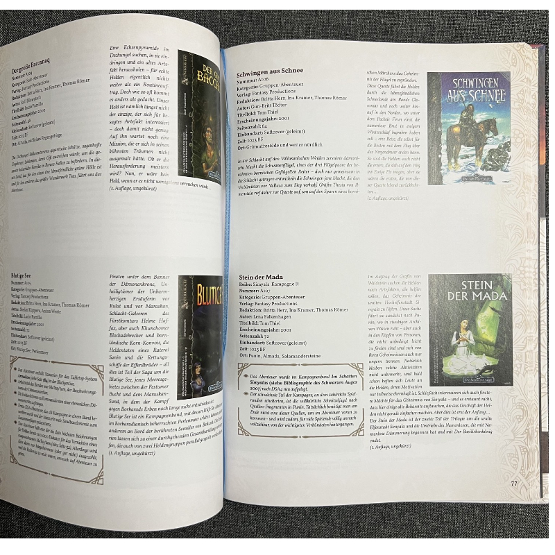Bibliographie des Schwarzen Auges – Band2 Die Jahre 1994 – 2003 Werkverzeichnis zum 40jährigen Jubiläum DSA – Bild 2