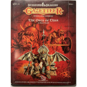 The Orcs of Thar - Regionalmodel Gazetteer GAZ 10 - Dungeons & Dragons D&D von TSR - Original von 1988