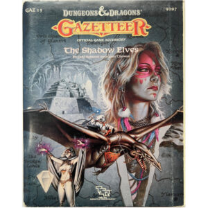 The Shadow Elves - Regionalmodel Gazetteer GAZ 13- Dungeons & Dragons D&D von TSR - Original von 1990