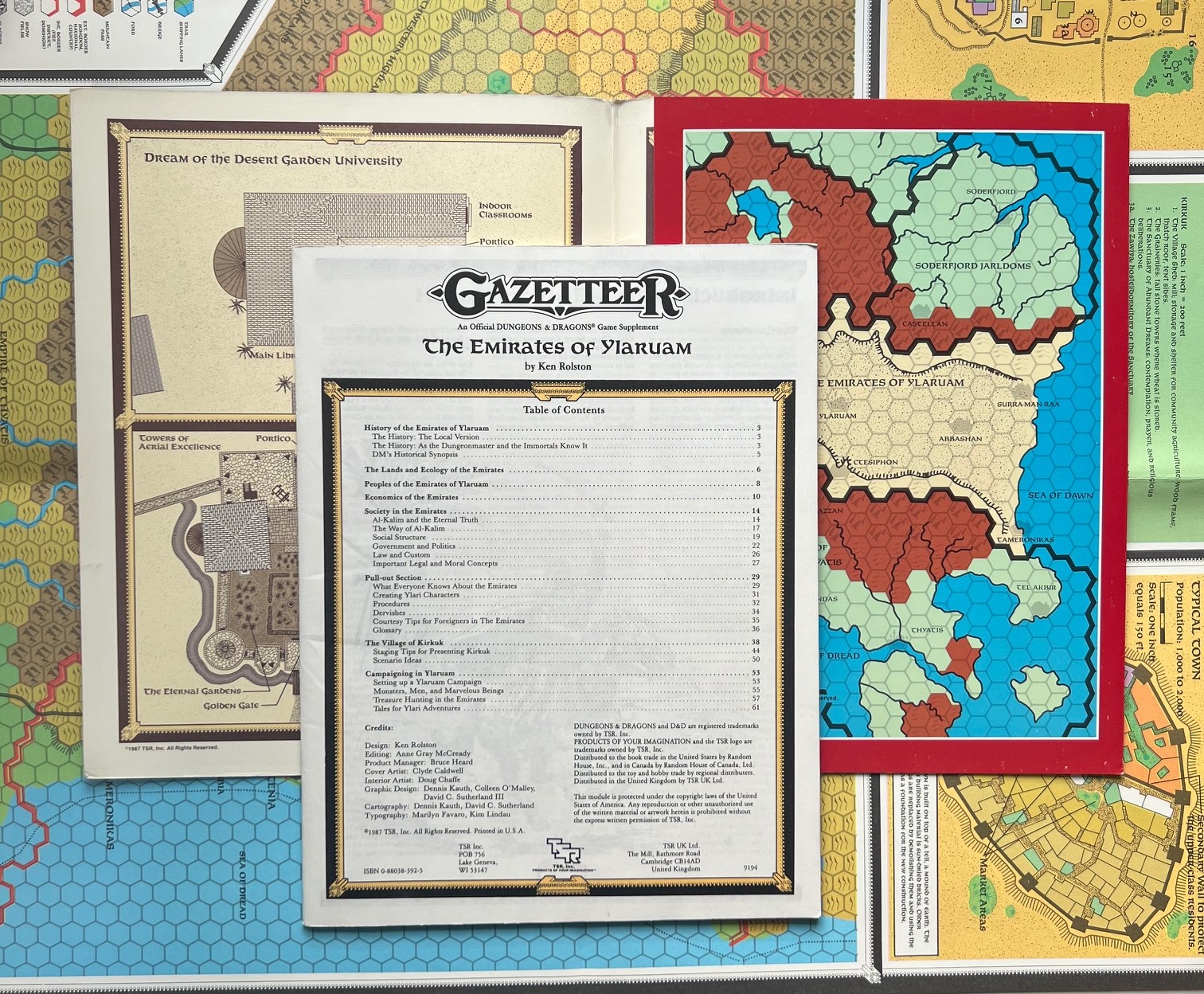 The Emirates of Ylaruam - Regionalmodel Gazetteer GAZ 2 - Dungeons & Dragons D&D von TSR - Original von 1987