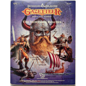 The Northern Reaches - Regionalmodel Gazetteer GAZ 7 - Dungeons & Dragons D&D von TSR - Original von 1988