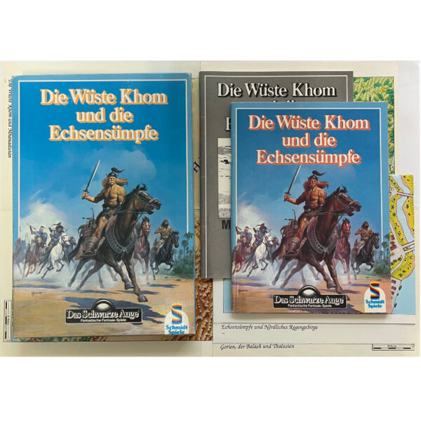 Die Wüste Khom und die Echsensümpfe - Regionalbox Das Schwarze Auge Regelversion DSA2 Version mit Vollbild