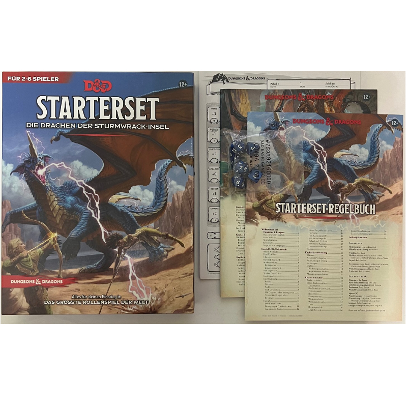 Starterset Die Drachen der Sturmwrack-Insel Dungeons & Dragons D&D Regelversion 5.0 - deutsche Version