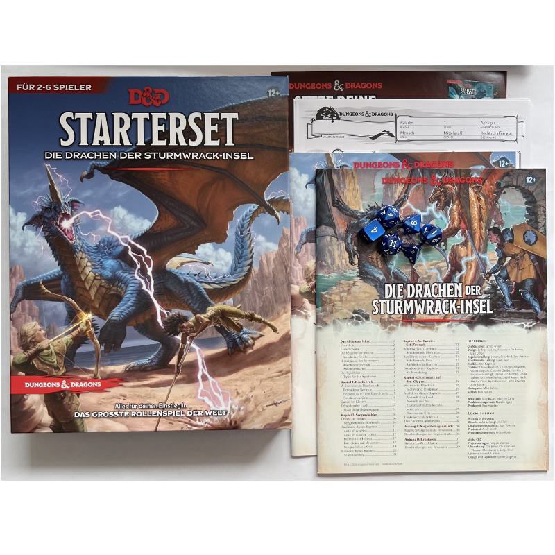 Starterset Box Die Drachen der Sturmwrack-Insel Dungeons & Dragons D&D Regelversion 5.0