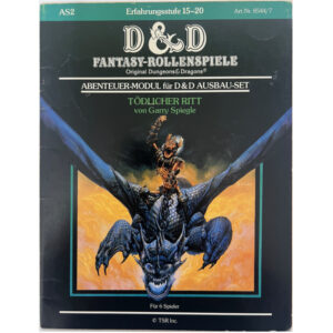 Tödlicher Ritt - Abenteuer AS2 für Ausbau-Set Stufen 15 bis 20 - Dungeons & Dragons D&D von 1984