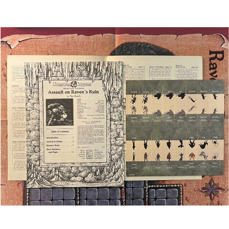 Assault on Raven's Ruin - Abenteuer Dungeons & Dragons D&D Entry Level Module von 1992