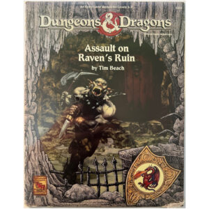 Assault on Raven's Ruin - Abenteuer Dungeons & Dragons D&D Entry Level Module von 1992 - OVP