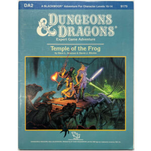 Temple of the Frog - Abenteuer DA2 - Dungeons & Dragons D&D für Stufen 10 bis 14 in Blackmoor - Original von 1986