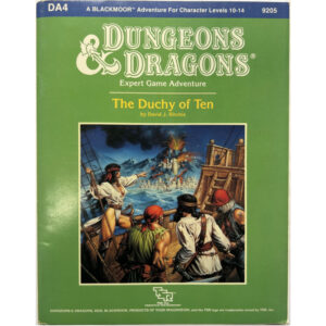 The Duchy of Ten - Abenteuer DA4 - Dungeons & Dragons D&D für Stufen 10 bis 14 in Blackmoor - Original von 1987