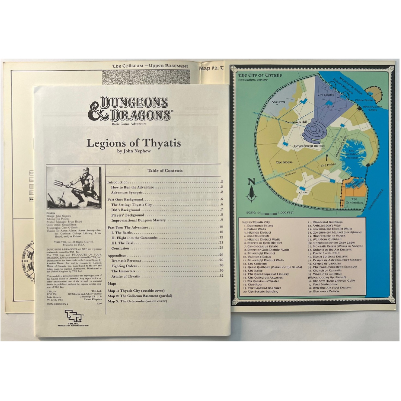 Legions of Thyatis - Abenteuer DDA2 Dungeons & Dragons D&D für Stufen 3 bis 4 von 1990