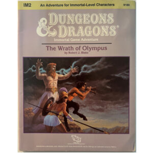 The Wrath of Olympus - Abenteuer IM2 für Immortal Level Characters - Dungeons & Dragons D&D - Original von 1987