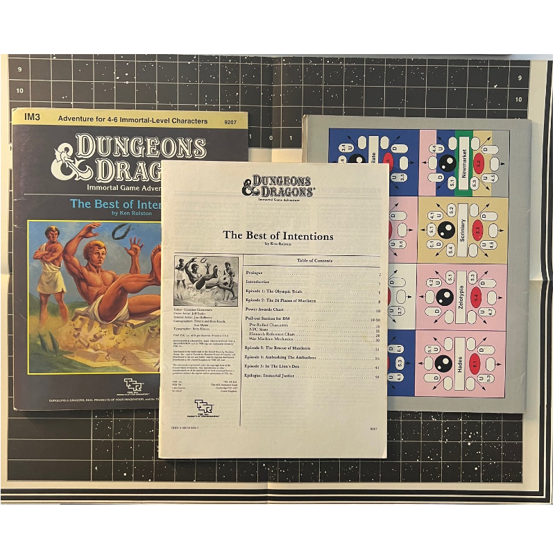The Best of Intentions - Abenteuer IM3 für Immortal Level Characters - Dungeons & Dragons D&D - Original von 1987