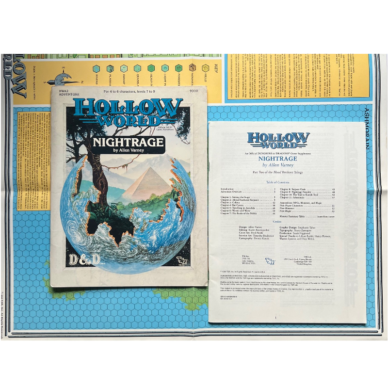 Hollow World - Nightrage HWA2 Abenteuer Dungeons & Dragons D&D von 1990 - Part 2 in the Blood Brethren Trilogy – Bild 2