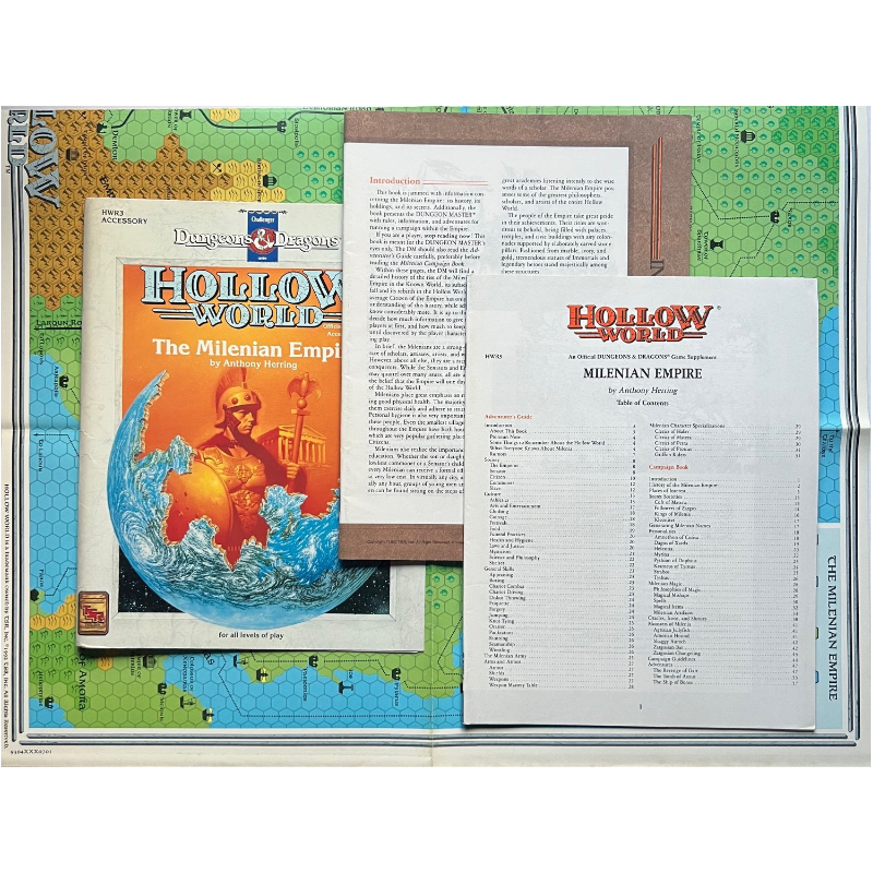 Hollow World - The Milenian Empire HWR3 Spielhilfe und Regionalbeschreibung Dungeons & Dragons D&D von 1992