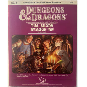 The Shady Dragon Inn - Spielhilfe AC1 Dungeons & Dragons D&D von TSR von 1983