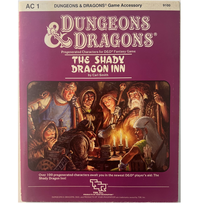The Shady Dragon Inn - Spielhilfe AC1 Dungeons & Dragons D&D von TSR von 1983