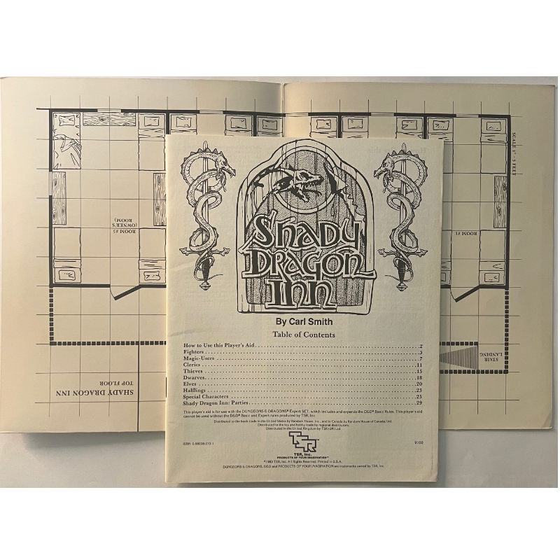 The Shady Dragon Inn - Spielhilfe AC1 Dungeons & Dragons D&D von TSR von 1983