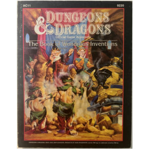 The Book of Wondrous Inventions - Spielhilfe AC11 Dungeons & Dragons D&D von TSR - Original von 1987